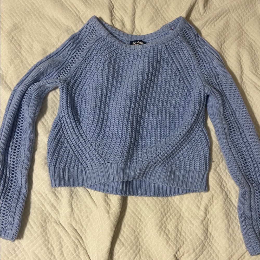 Target, Blue Sweater, Size xs but fits like a small, goes down to belly button